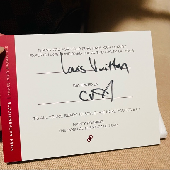 Louis Vuitton Hampstead MM Demier Ebene Brown and Red Tote Bag - Picture 14 of 14